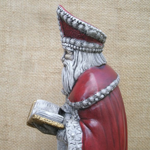 Vintage Handmade St. Nicholas Ceramic Figurine - Picture 16 of 16
